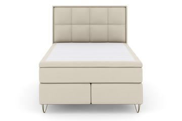 Komplett Sengepakke Choice No 4 140x200 Fast - Beige|V-formede Metallben - Møbler - Senger - Kontinentalsenger