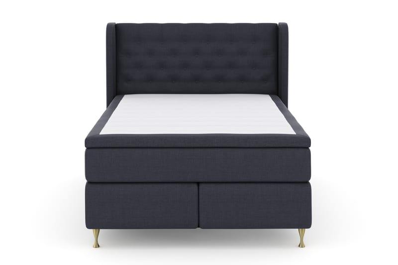Komplett Sengepakke Choice No 4 140x200 Fast - Blå|Gullben - Møbler - Senger - Enkeltsenger