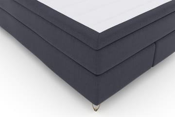 Komplett Sengepakke Choice No 4 140x200 Fast - Blå|V-formede Metallben - Møbler - Senger - Kontinentalsenger