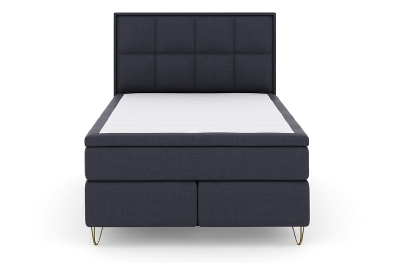 Komplett Sengepakke Choice No 4 140x200 Fast - Blå|V-formede Metallben - Møbler - Senger - Kontinentalsenger