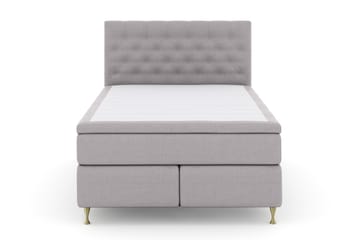 Komplett Sengepakke Choice No 4 140x200 Fast - Lysegrå|Gullben - Møbler - Senger - Kontinentalsenger