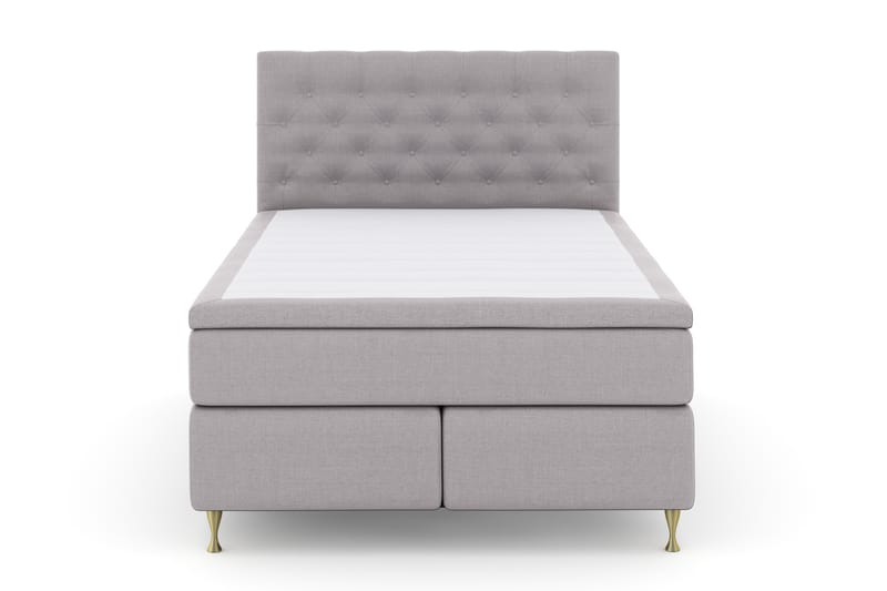 Komplett Sengepakke Choice No 4 140x200 Fast - Lysegrå|Gullben - Møbler - Senger - Kontinentalsenger