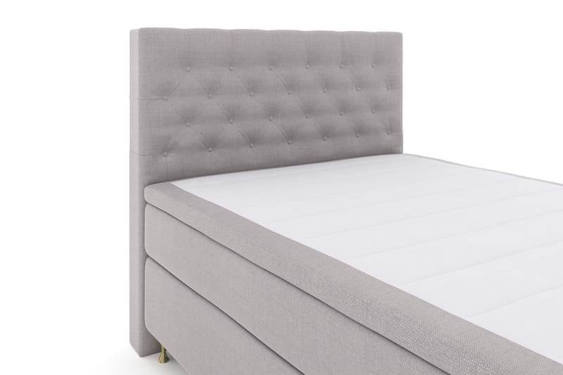 Komplett Sengepakke Choice No 4 140x200 Fast - Lysegrå|Gullben - Møbler - Senger - Kontinentalsenger