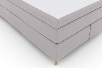 Komplett Sengepakke Choice No 4 140x200 Fast - Lysegrå|Gullben - Møbler - Senger - Kontinentalsenger