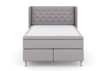 Komplett Sengepakke Choice No 4 140x200 Fast - Lysegrå|Gullben - Møbler - Senger - Enkeltsenger