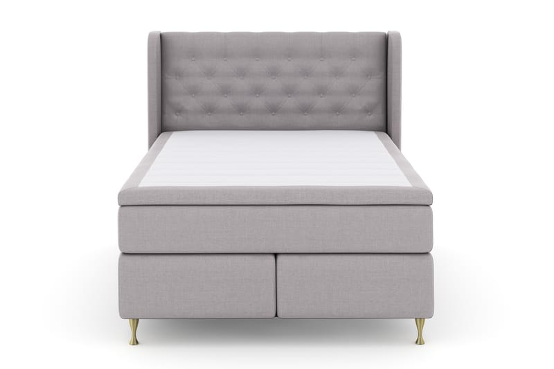 Komplett Sengepakke Choice No 4 140x200 Fast - Lysegrå|Gullben - Møbler - Senger - Enkeltsenger