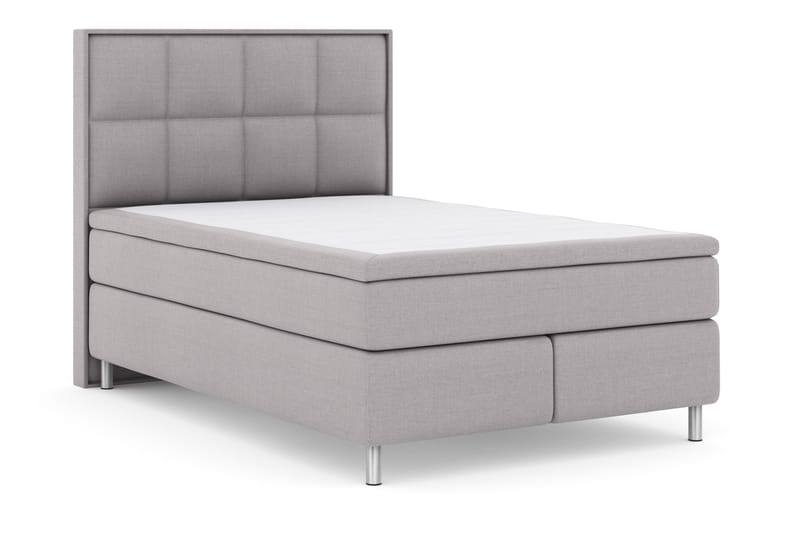Komplett Sengepakke Choice No 4 140x200 Fast - Lysegrå|Metallben - Møbler - Senger - Kontinentalsenger