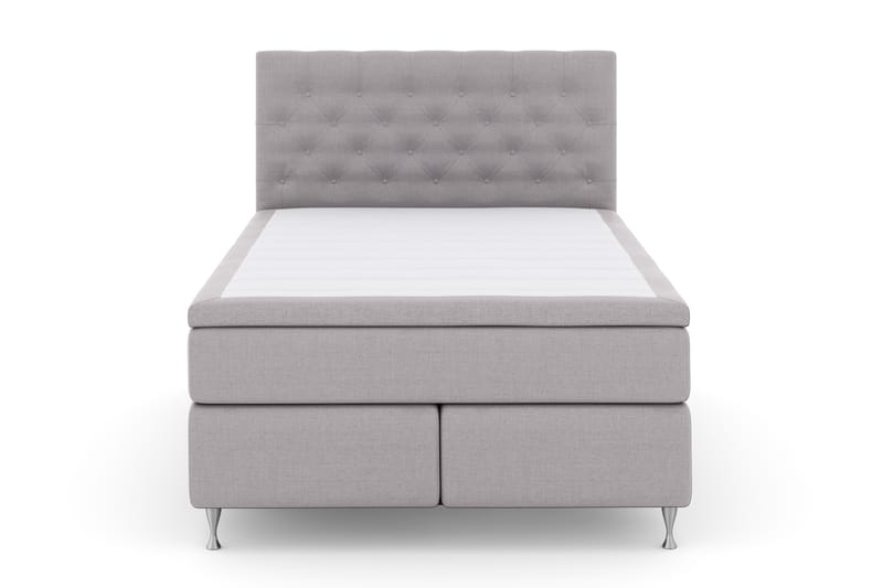 Komplett Sengepakke Choice No 4 140x200 Fast - Lysegrå|Sølvben - Møbler - Senger - Kontinentalsenger