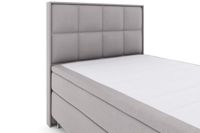 Komplett Sengepakke Choice No 4 140x200 Fast - Lysegrå|Sølvben - Møbler - Senger - Kontinentalsenger