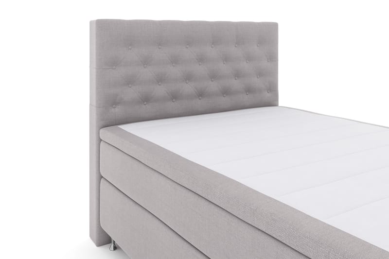 Komplett Sengepakke Choice No 4 140x200 Fast - Lysegrå|Sølvben - Møbler - Senger - Kontinentalsenger