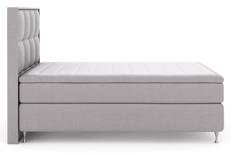 Komplett Sengepakke Choice No 4 140x200 Fast - Lysegrå|Sølvben - Møbler - Senger - Kontinentalsenger