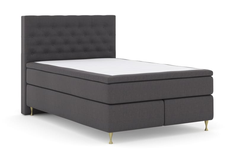 Komplett Sengepakke Choice No 4 140x200 Fast - Mørkegrå|Gullben - Møbler - Senger - Kontinentalsenger