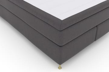Komplett Sengepakke Choice No 4 140x200 Fast - Mørkegrå|Gullben - Møbler - Senger - Enkeltsenger