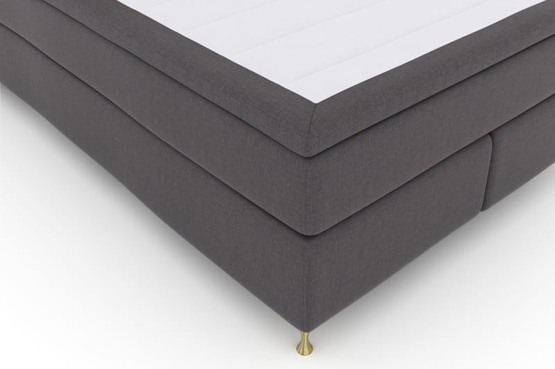 Komplett Sengepakke Choice No 4 140x200 Fast - Mørkegrå|Gullben - Møbler - Senger - Kontinentalsenger