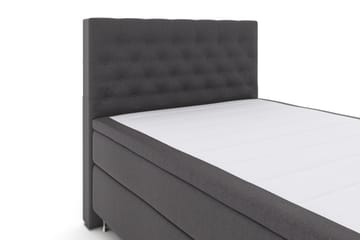 Komplett Sengepakke Choice No 4 140x200 Fast - Mørkegrå|Sølvben - Møbler - Senger - Kontinentalsenger