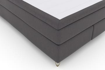 Komplett Sengepakke Choice No 4 140x200 Fast - Mørkegrå|V-formede Metallben - Møbler - Senger - Kontinentalsenger