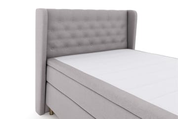 Komplett Sengepakke Choice No 4 140x200 Fast/Medium - Lysegrå|Kobberben - Møbler - Senger - Kontinentalsenger