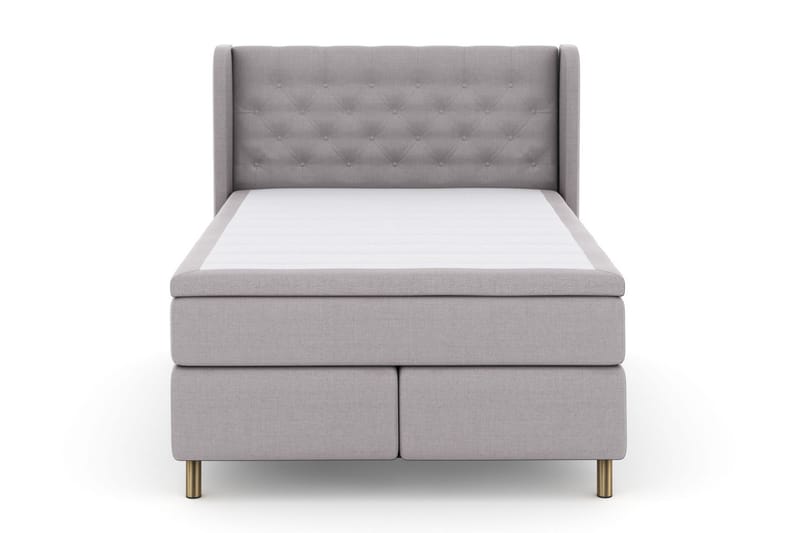Komplett Sengepakke Choice No 4 140x200 Fast/Medium - Lysegrå|Kobberben - Møbler - Senger - Kontinentalsenger
