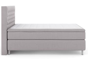 Komplett Sengepakke Choice No 4 140x200 Fast/Medium - Lysegrå|Metallben - Møbler - Senger - Kontinentalsenger