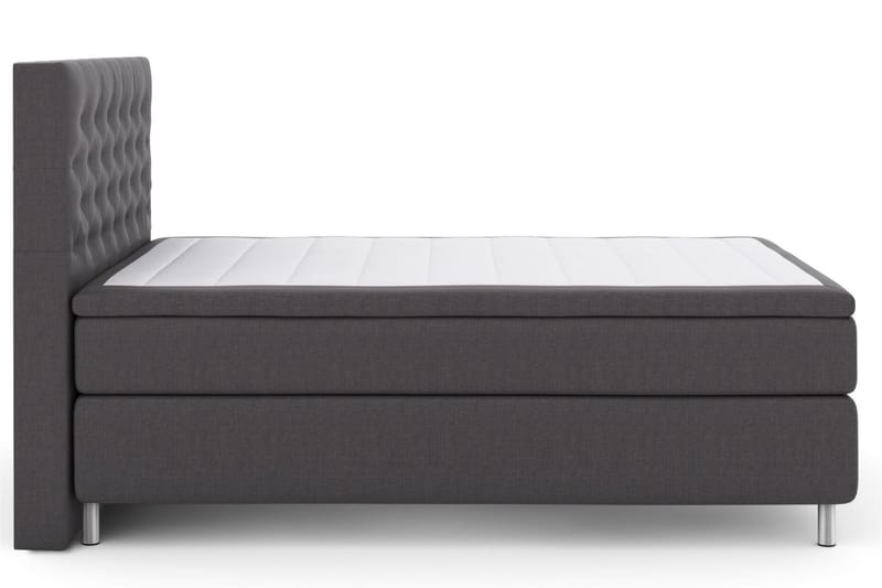 Komplett Sengepakke Choice No 4 140x200 Fast/Medium - Mørkegrå|Metallben - Møbler - Senger - Kontinentalsenger