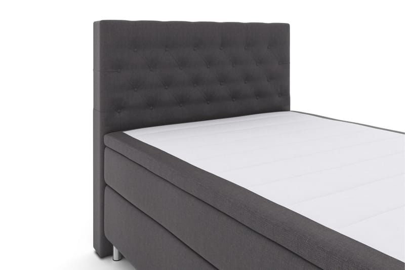 Komplett Sengepakke Choice No 4 140x200 Fast/Medium - Mørkegrå|Metallben - Møbler - Senger - Kontinentalsenger