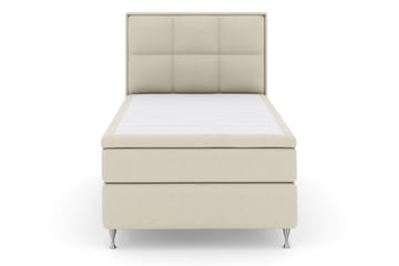 Komplett Sengepakke Choice No 4 140x200 Medium - Beige|Sølvben - Møbler - Senger - Enkeltsenger
