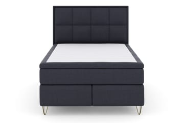 Komplett Sengepakke Choice No 4 140x200 Medium - Blå|V-formede Metallben - Møbler - Senger - Kontinentalsenger