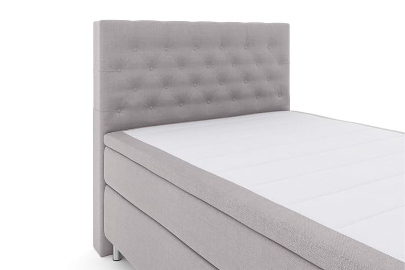 Komplett Sengepakke Choice No 4 140x200 Medium - Lysegrå|Metallben - Kontinentalsenger - Komplett sengepakke