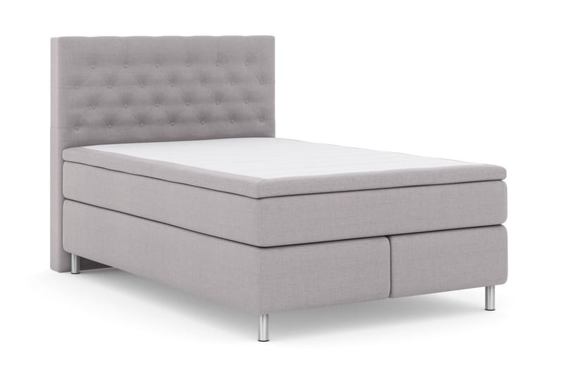 Komplett Sengepakke Choice No 4 140x200 Medium - Lysegrå|Metallben - Kontinentalsenger - Komplett sengepakke