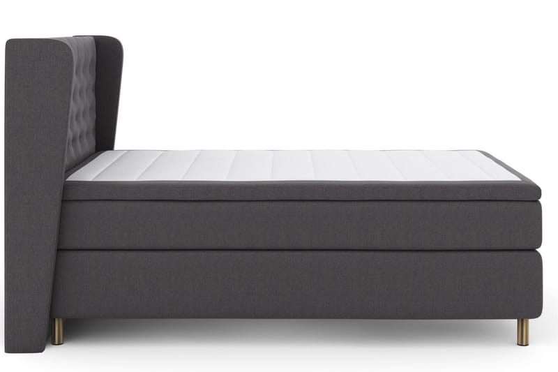 Komplett Sengepakke Choice No 4 140x200 Medium - Mørkegrå|Kobberben - Møbler - Senger - Kontinentalsenger