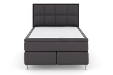 Komplett Sengepakke Choice No 4 140x200 Medium - Mørkegrå|Sølvben - Møbler - Senger - Kontinentalsenger