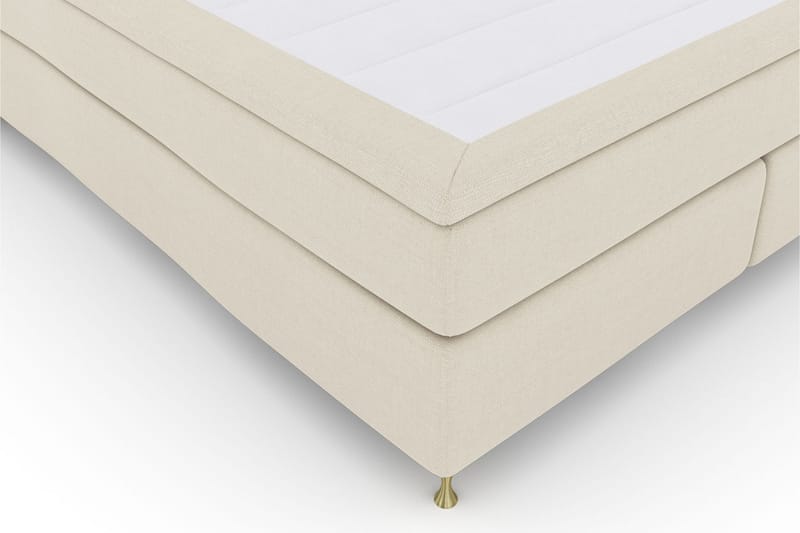 Komplett Sengepakke Choice No 4 160x200 Fast - Beige|Gullben - Møbler - Senger - Kontinentalsenger