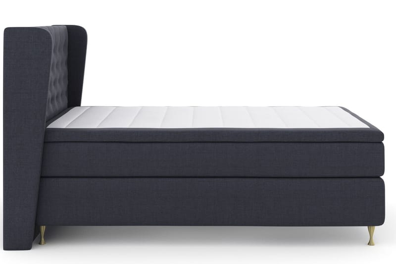 Komplett Sengepakke Choice No 4 160x200 Fast - Blå|Gullben - Møbler - Senger - Kontinentalsenger