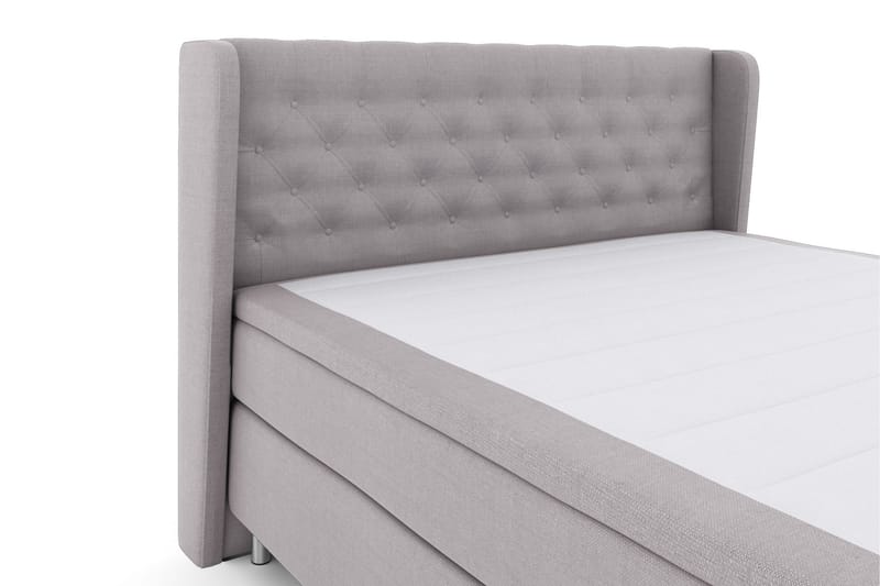 Komplett Sengepakke Choice No 4 160x200 Fast - Lysegrå|Metallben - Møbler - Senger - Kontinentalsenger