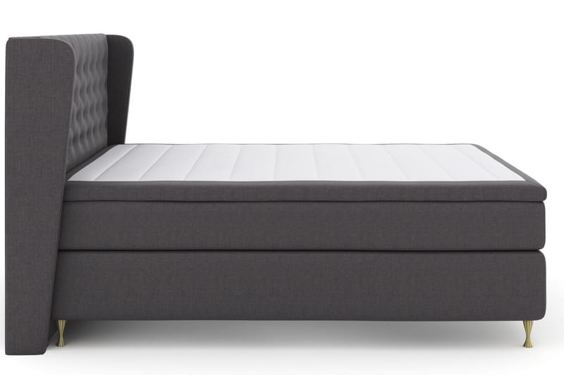 Komplett Sengepakke Choice No 4 160x200 Fast - Mørkegrå|Gullben - Møbler - Senger - Kontinentalsenger