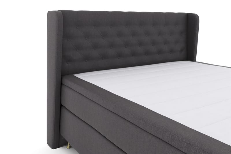 Komplett Sengepakke Choice No 4 160x200 Fast - Mørkegrå|Gullben - Møbler - Senger - Kontinentalsenger