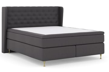 Komplett Sengepakke Choice No 4 160x200 Fast - Mørkegrå|Gullben - Møbler - Senger - Kontinentalsenger
