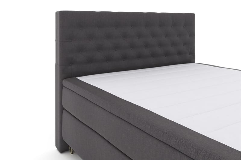 Komplett Sengepakke Choice No 4 160x200 Fast - Mørkegrå|V-formede Metallben - Møbler - Senger - Kontinentalsenger