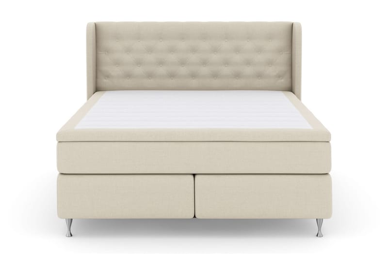 Komplett Sengepakke Choice No 4 160x200 Fast/Medium - Beige|Sølvben - Møbler - Senger - Kontinentalsenger