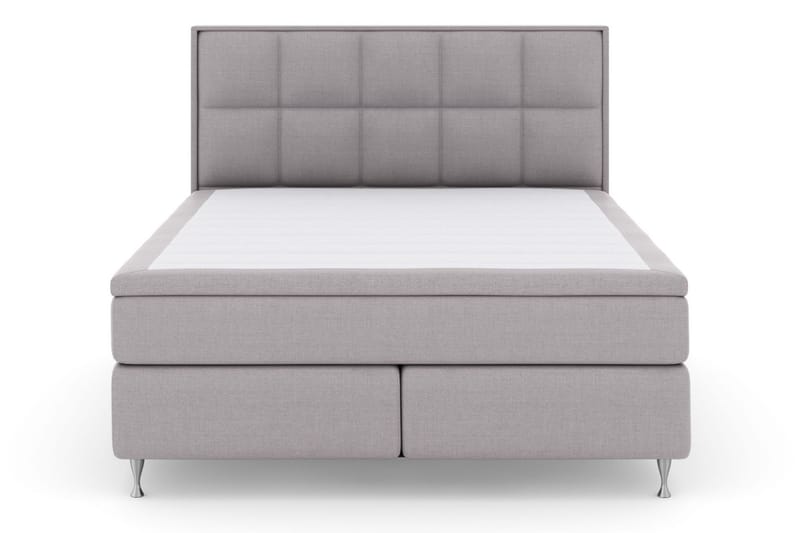Komplett Sengepakke Choice No 4 160x200 Fast/Medium - Lysegrå|Sølvben - Møbler - Senger - Kontinentalsenger