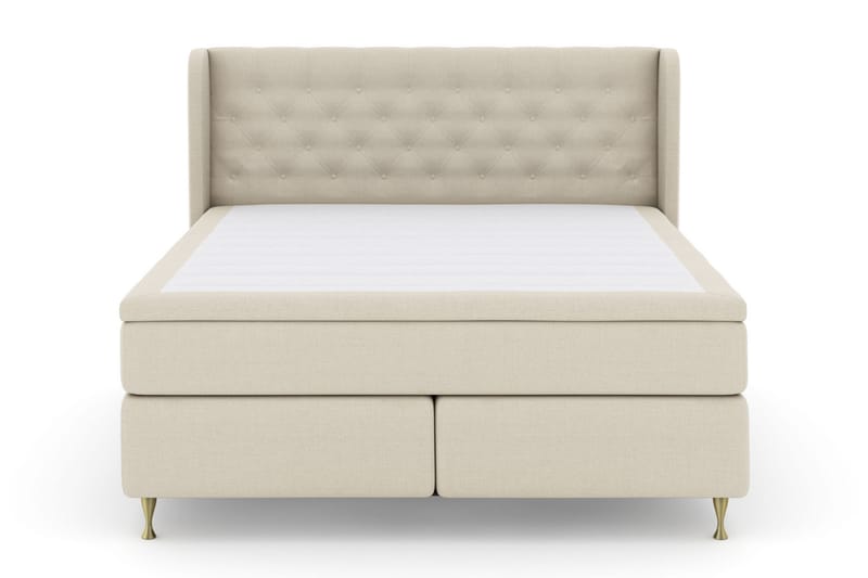 Komplett Sengepakke Choice No 4 160x200 Medium - Beige|Gullben - Møbler - Senger - Kontinentalsenger