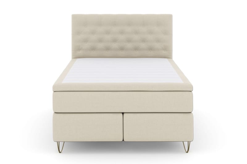 Komplett Sengepakke Choice No 4 160x200 Medium - Beige|V-formede Metallben - Møbler - Senger - Kontinentalsenger