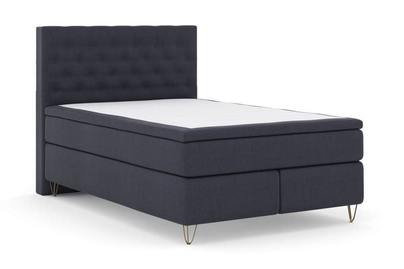 Komplett Sengepakke Choice No 4 160x200 Medium - Blå|V-formede Metallben - Møbler - Senger - Kontinentalsenger