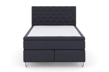 Komplett Sengepakke Choice No 4 160x200 Medium - Blå|V-formede Metallben - Møbler - Senger - Kontinentalsenger