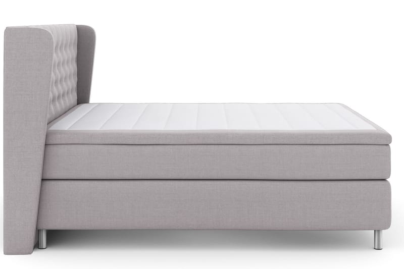 Komplett Sengepakke Choice No 4 160x200 Medium - Lysegrå|Metallben - Møbler - Senger - Kontinentalsenger