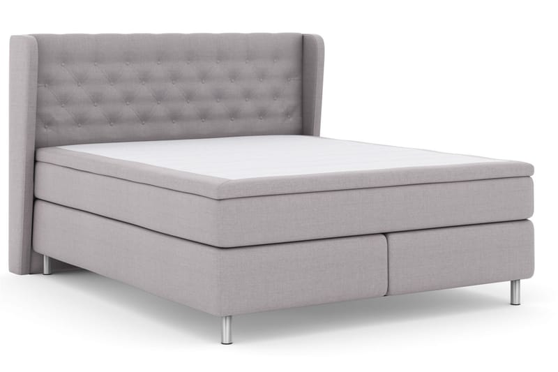 Komplett Sengepakke Choice No 4 160x200 Medium - Lysegrå|Metallben - Møbler - Senger - Kontinentalsenger