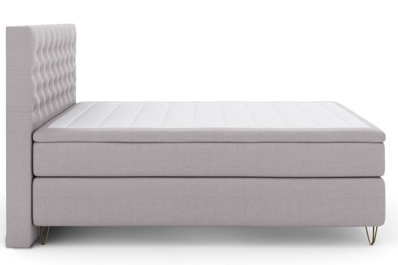 Komplett Sengepakke Choice No 4 160x200 Medium - Lysegrå|V-formede Metallben - Møbler - Senger - Kontinentalsenger