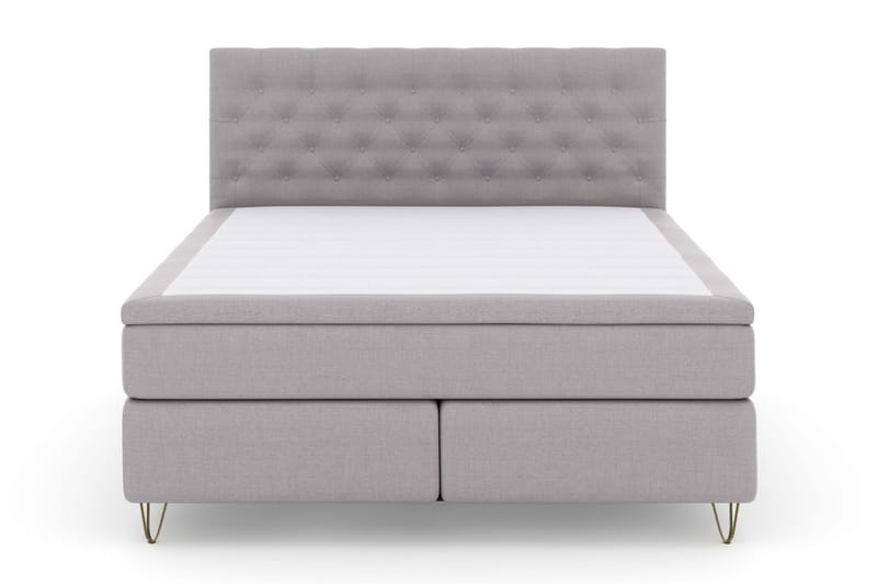 Komplett Sengepakke Choice No 4 160x200 Medium - Lysegrå|V-formede Metallben - Møbler - Senger - Kontinentalsenger