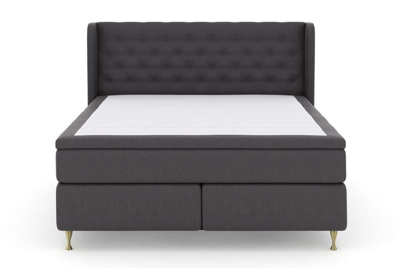 Komplett Sengepakke Choice No 4 160x200 Medium - Mørkegrå|Gullben - Møbler - Senger - Kontinentalsenger