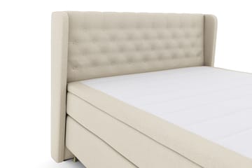 Komplett Sengepakke Choice No 4 180x200 Fast - Beige|Gullben - Møbler - Senger - Kontinentalsenger
